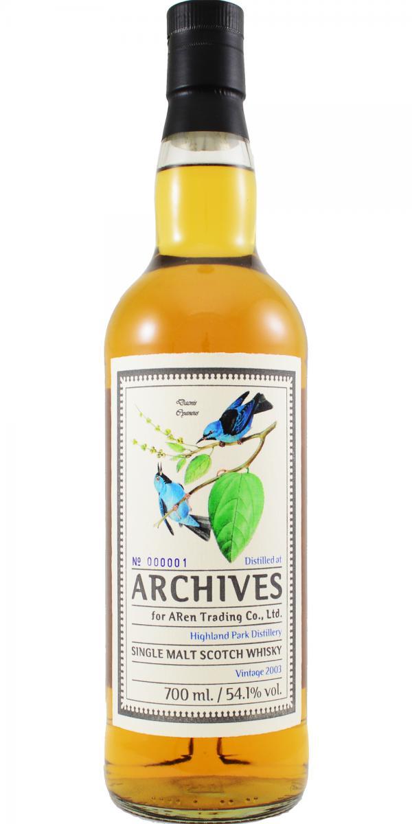 Highland Park 2003 Arc Birds from the Orient