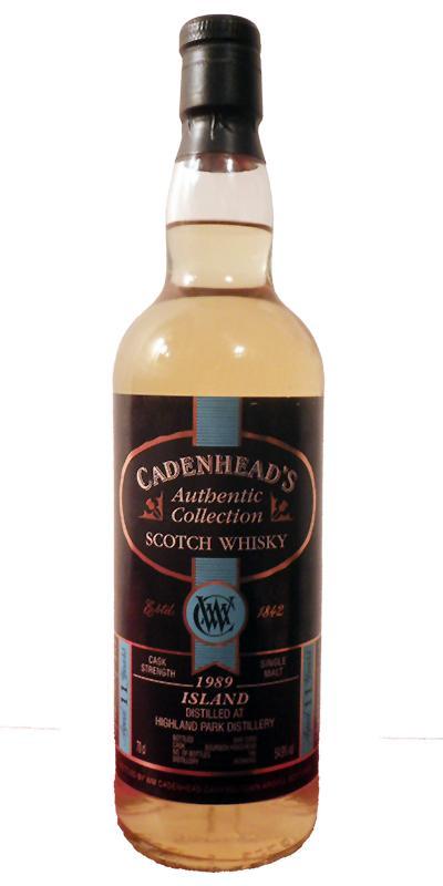 Highland Park 1989 CA Authentic Collection