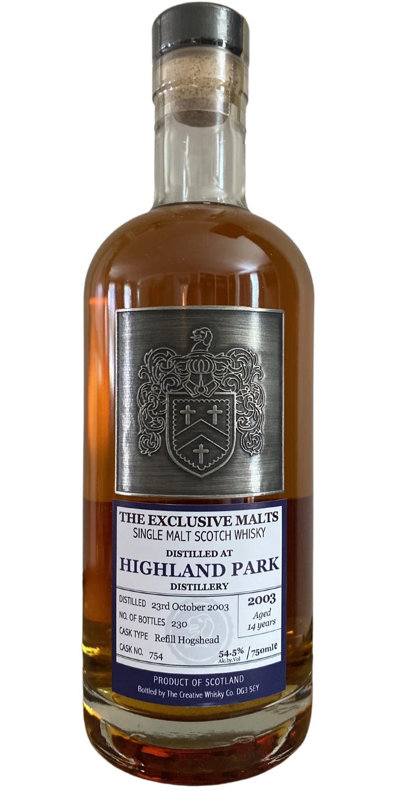 Highland Park 2003 CWC The Exclusive Malts