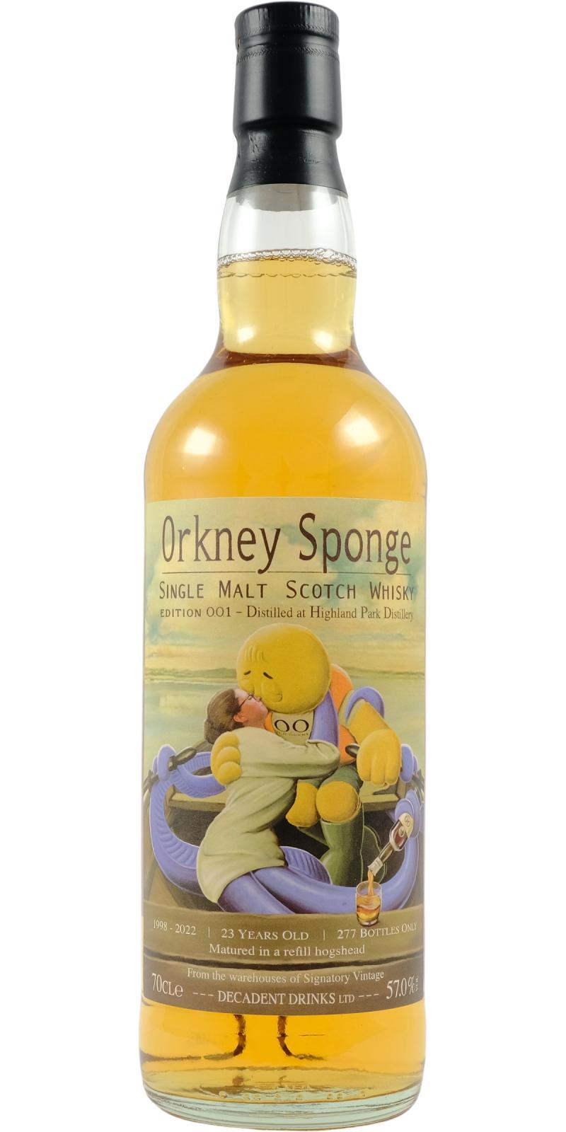 Highland Park 1998 DeDr Orkney Sponge