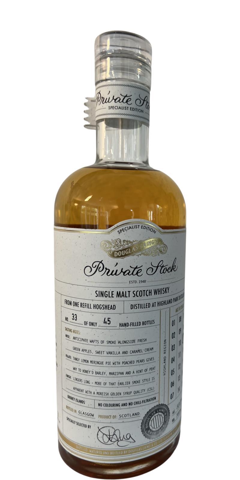 Highland Park 17-year-old DL Private Stock