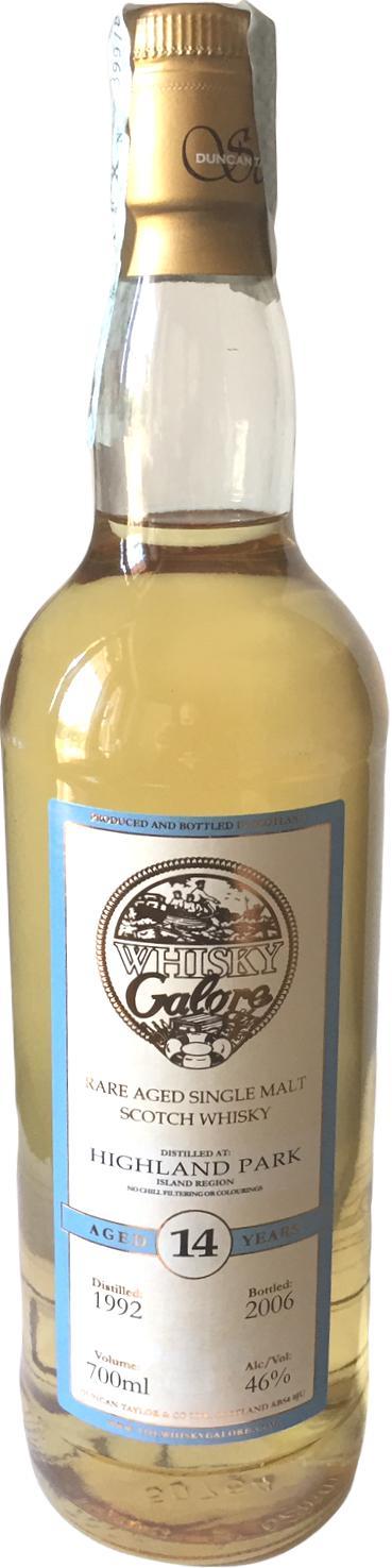 Highland Park 1992 DT Whisky Galore