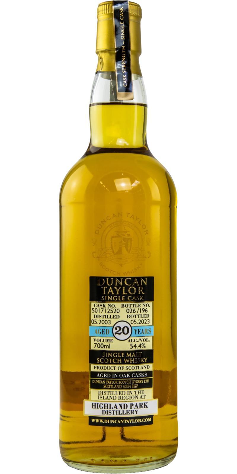 Highland Park 2003 DT Single Cask