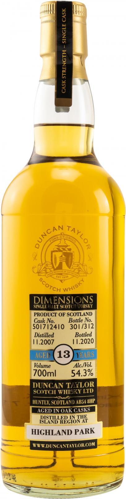 Highland Park 2007 DT Dimensions