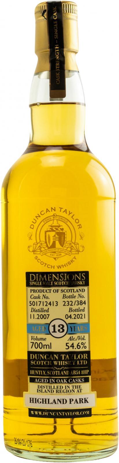 Highland Park 2007 DT Dimensions