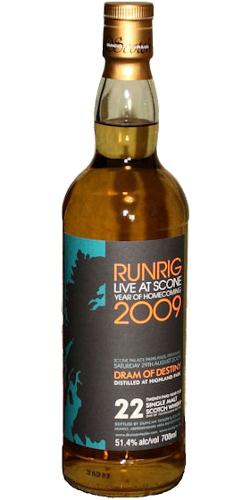 Highland Park 22-year-old DT Runrig 2009