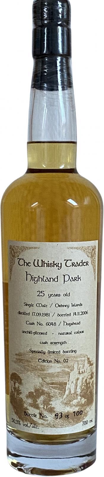 Highland Park 1981 GW The Whisky Trader - Edition No. 02