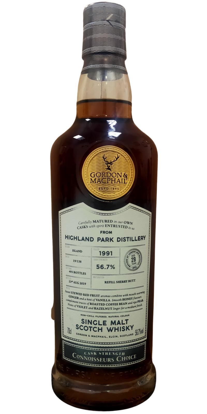 Highland Park 1991 GM Connoisseurs Choice - Cask Strength