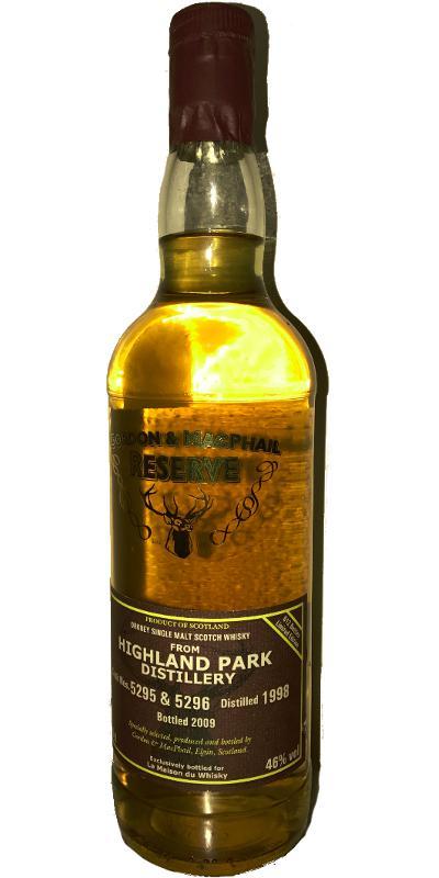 Highland Park 1998 GM Reserve for LMDW