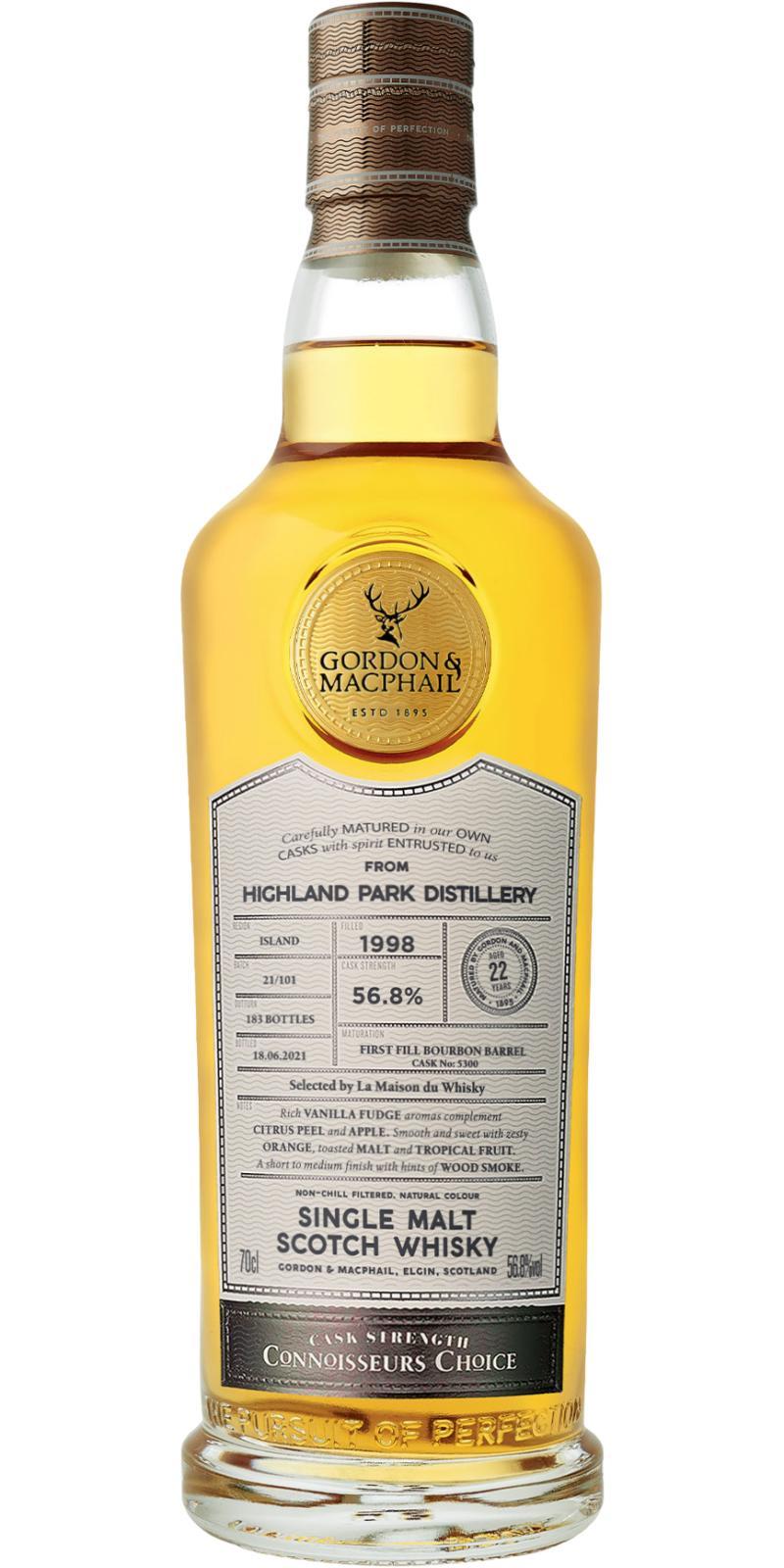 Highland Park 1998 GM Connoisseurs Choice - Cask Strength