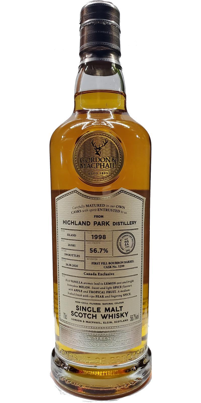 Highland Park 1998 GM Connoisseurs Choice - Cask Strength