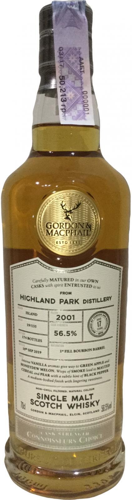 Highland Park 2001 GM Connoisseurs Choice - Cask Strength