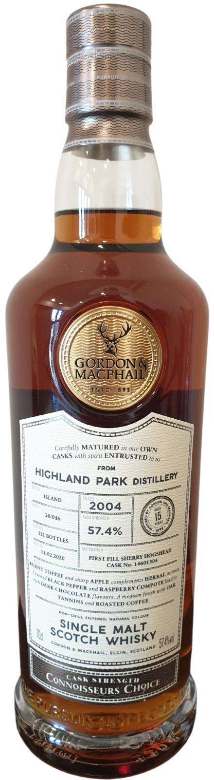 Highland Park 2004 GM Connoisseurs Choice - Cask Strength