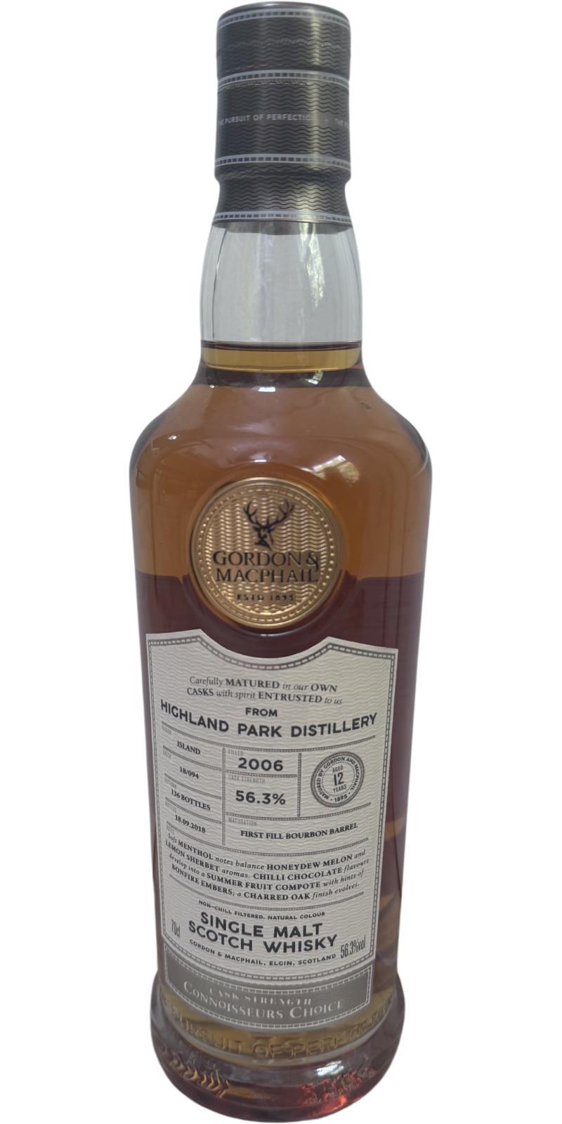 Highland Park 2006 GM Connoisseurs Choice - Cask Strength
