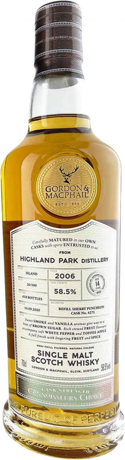 Highland Park 2006 GM Connoisseurs Choice - Cask Strength