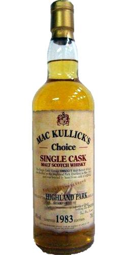 Highland Park 1983 McC Mac Kullick's Choice - Single Cask