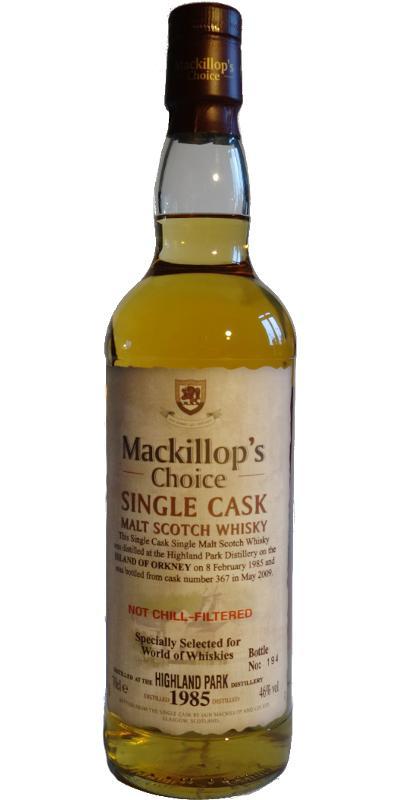 Highland Park 1985 McC Single Cask