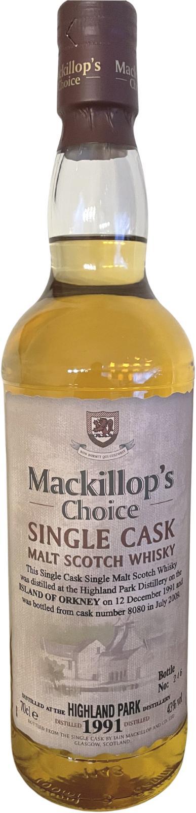 Highland Park 1991 McC Single Cask