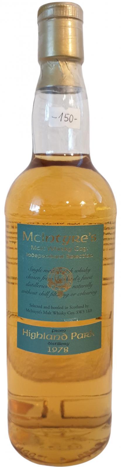 Highland Park 1978 MMcD Independent Selection