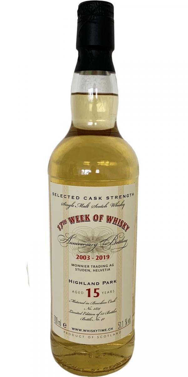 Highland Park 2003 MT Anniversary Bottling