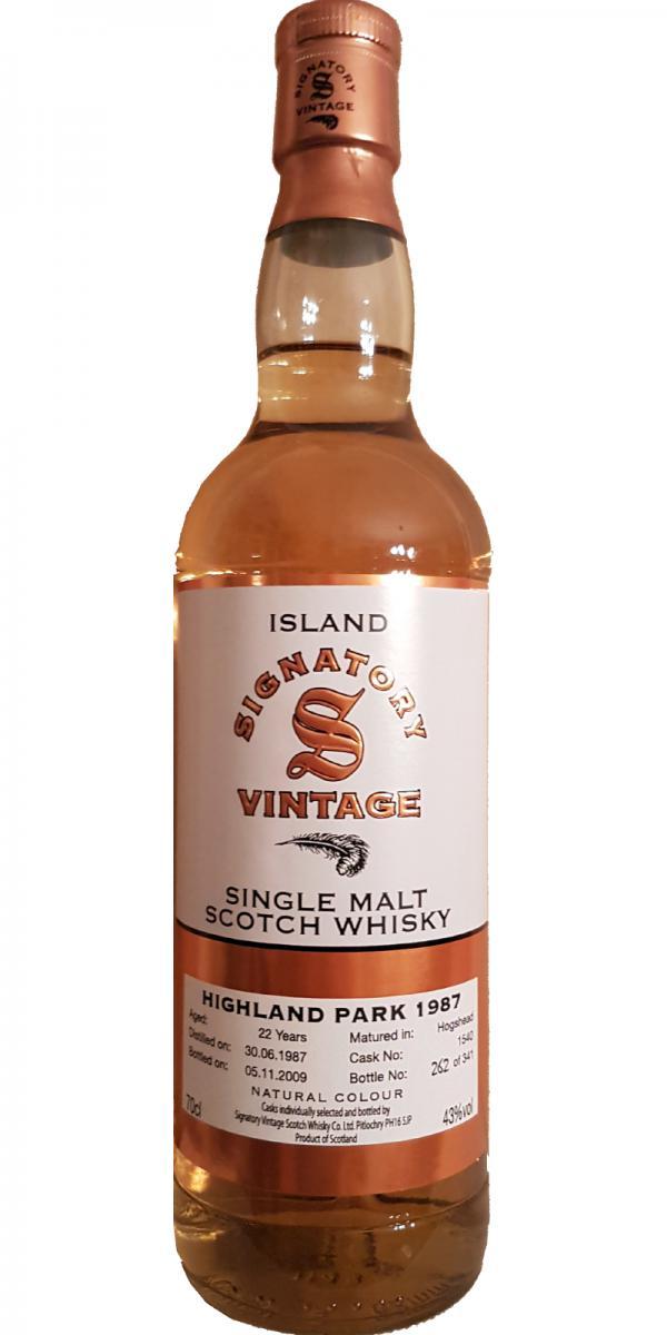 Highland Park 1987 SV Vintage Collection