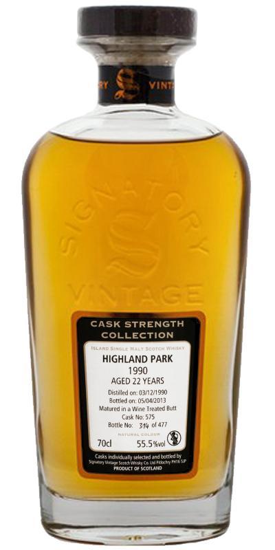 Highland Park 1990 SV Cask Strength Collection