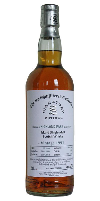 Highland Park 1991 SV The Un-Chillfiltered Collection