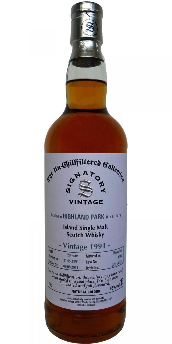 Highland Park 1991 SV The Un-Chillfiltered Collection