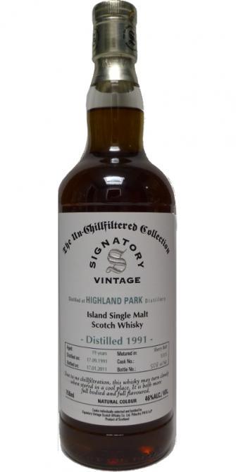 Highland Park 1991 SV The Un-Chillfiltered Collection