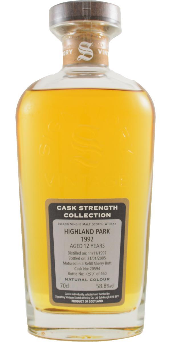 Highland Park 1992 SV Cask Strength Collection