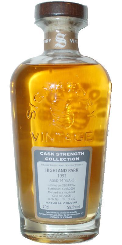 Highland Park 1992 SV Cask Strength Collection