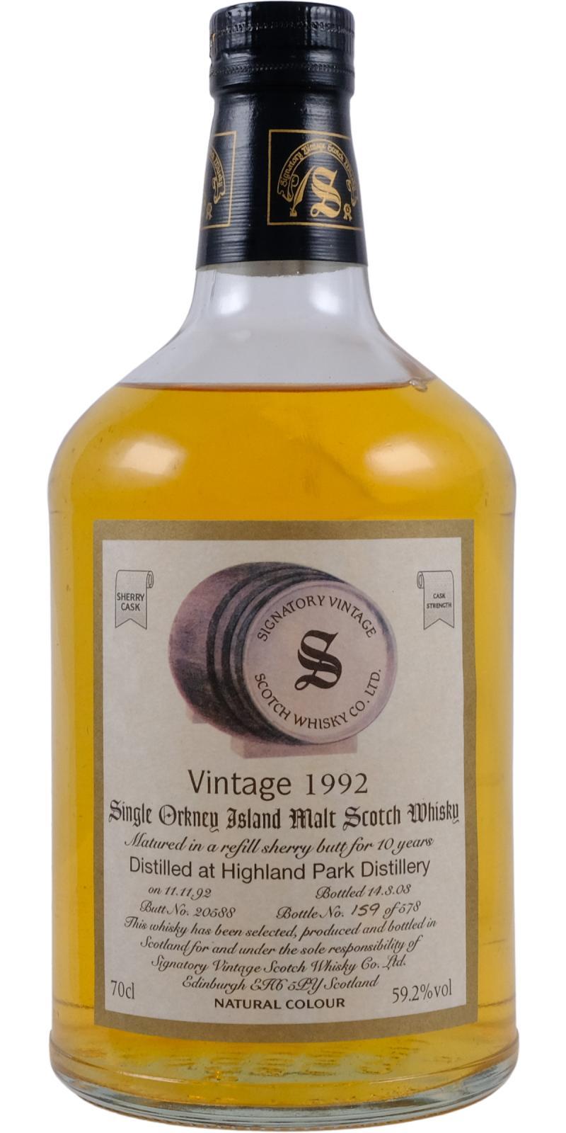 Highland Park 1992 SV Vintage Collection - Dumpy