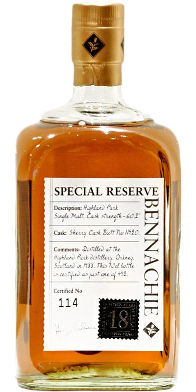 Highland Park 1988 Ben Special Reserve