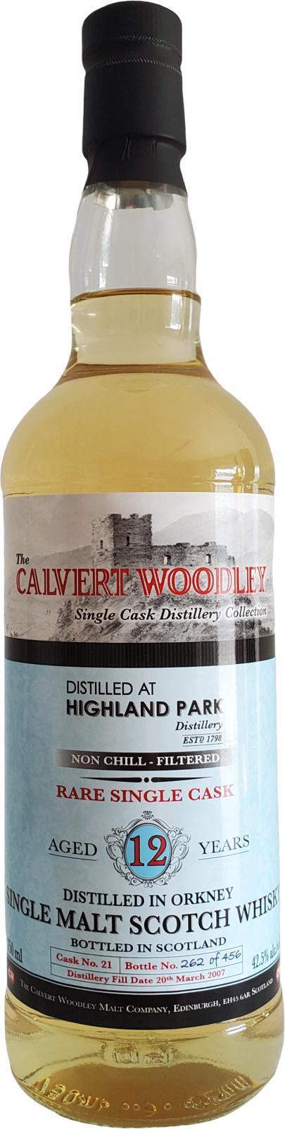 Highland Park 2007 CWoM Single Cask Distillery Collection