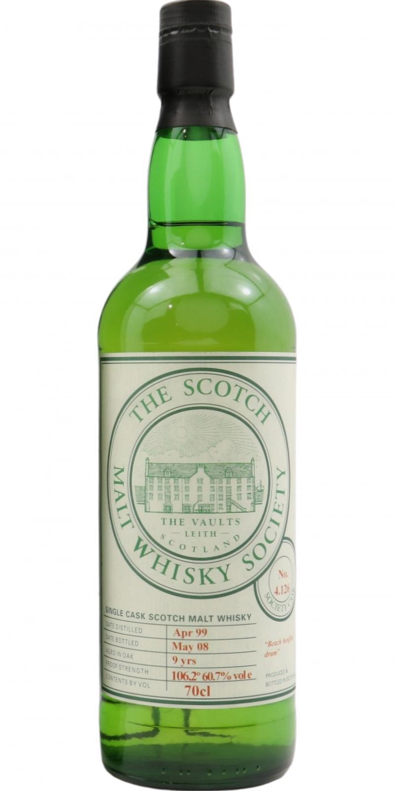 Highland Park 1999 SMWS 4.126 Beach bonfire dram