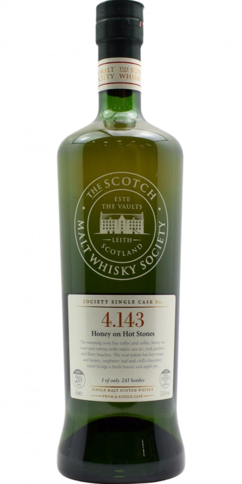 Highland Park 20-year-old SMWS 4.143 Honey on Hot Stones