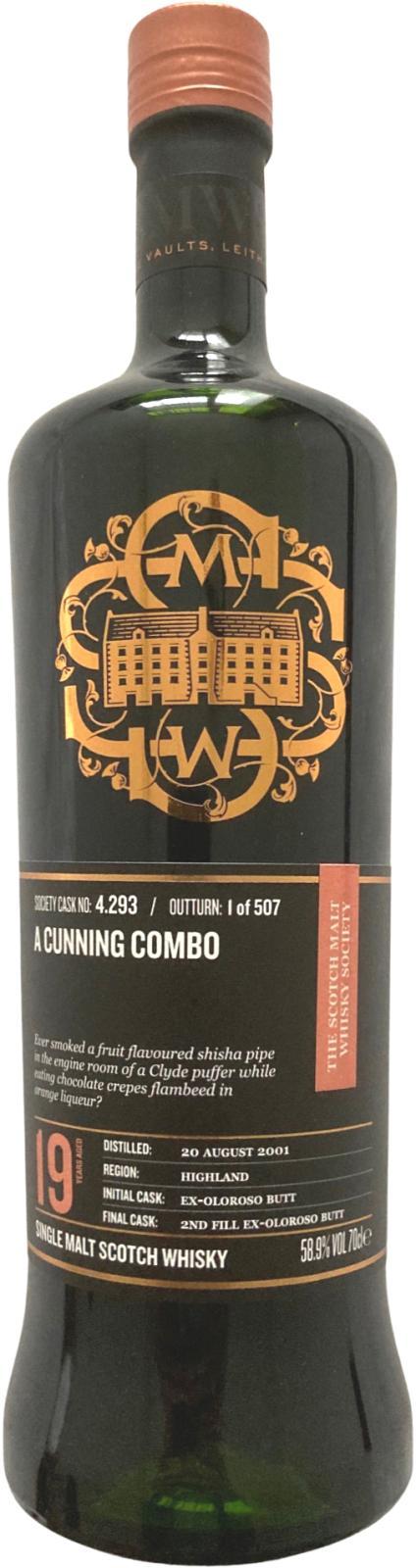 Highland Park 2001 SMWS 4.293 A cunning combo