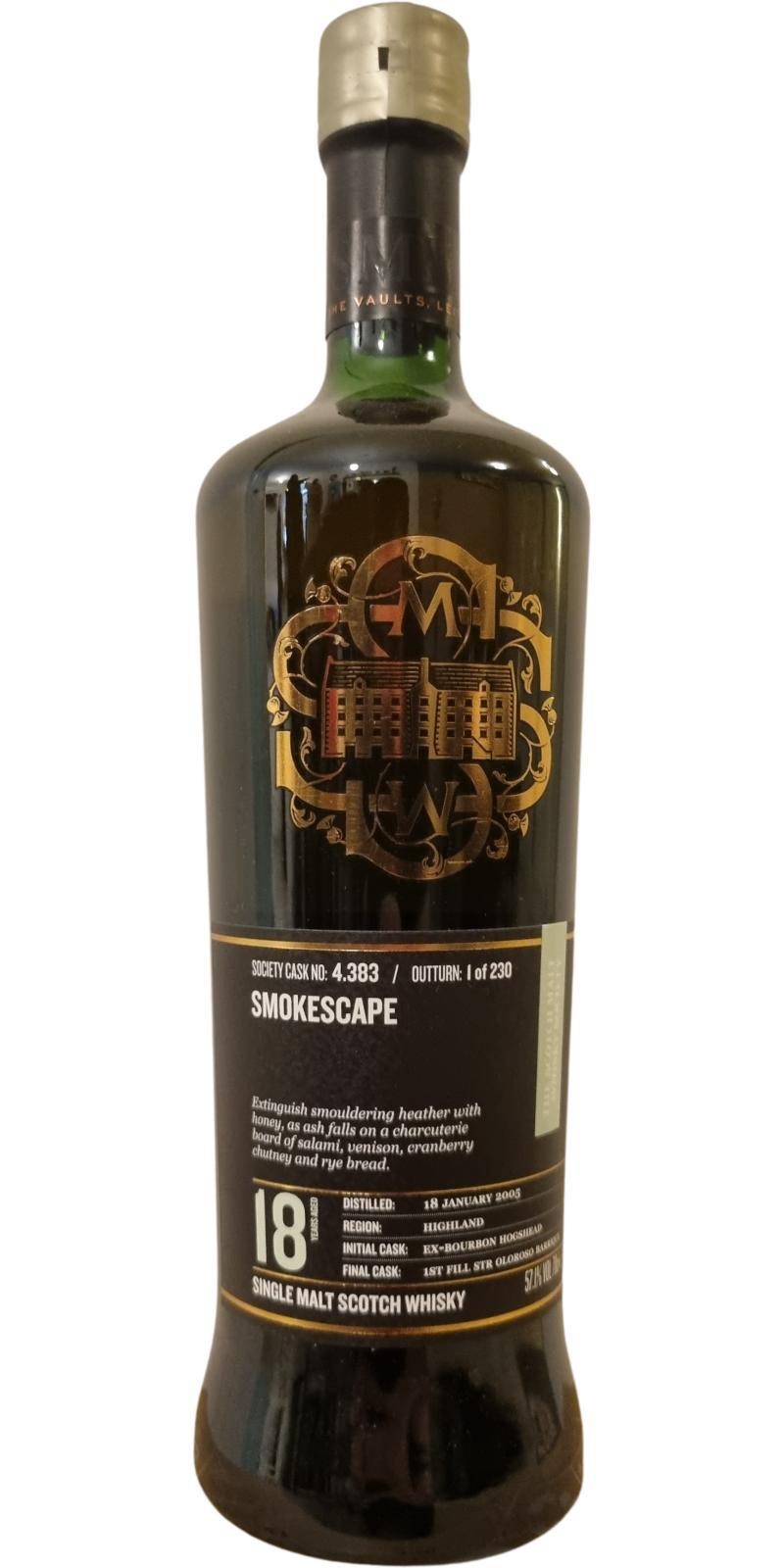 Highland Park 2005 SMWS 4.383 Smokescape