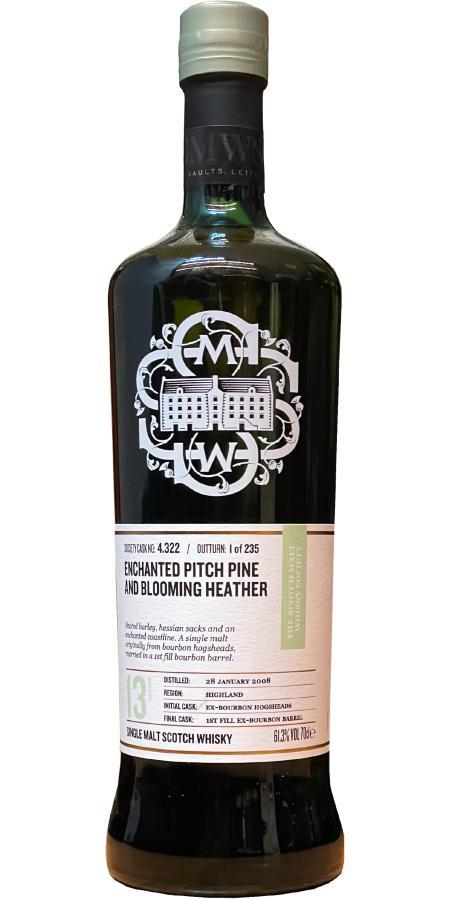 Highland Park 2008 SMWS 4.322 Enchanted pitch pine and blooming heather