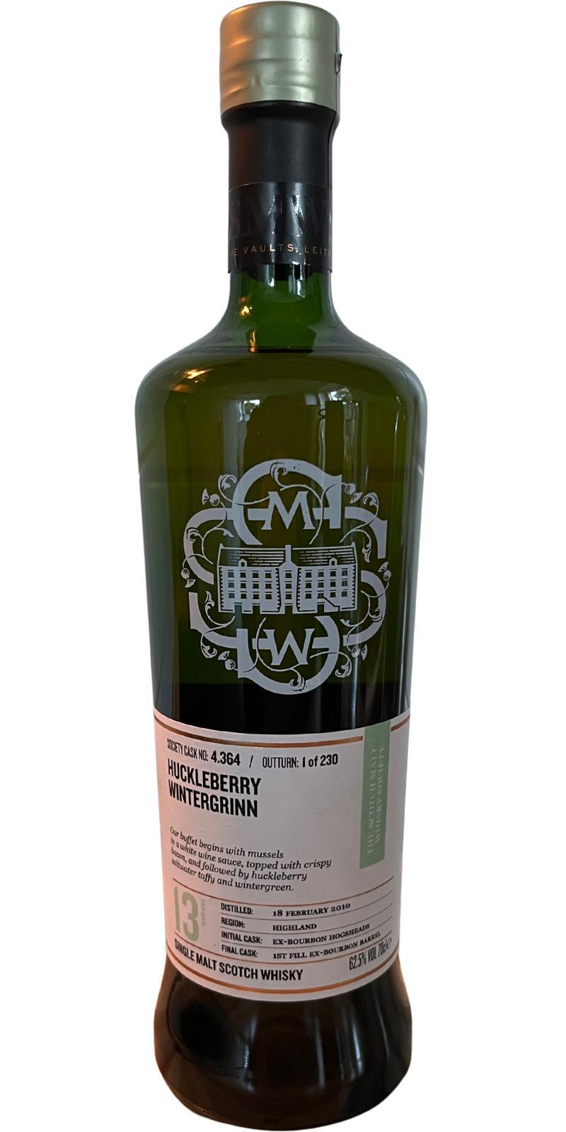 Highland Park 2010 SMWS 4.364 Huckleberry Wintergrinn
