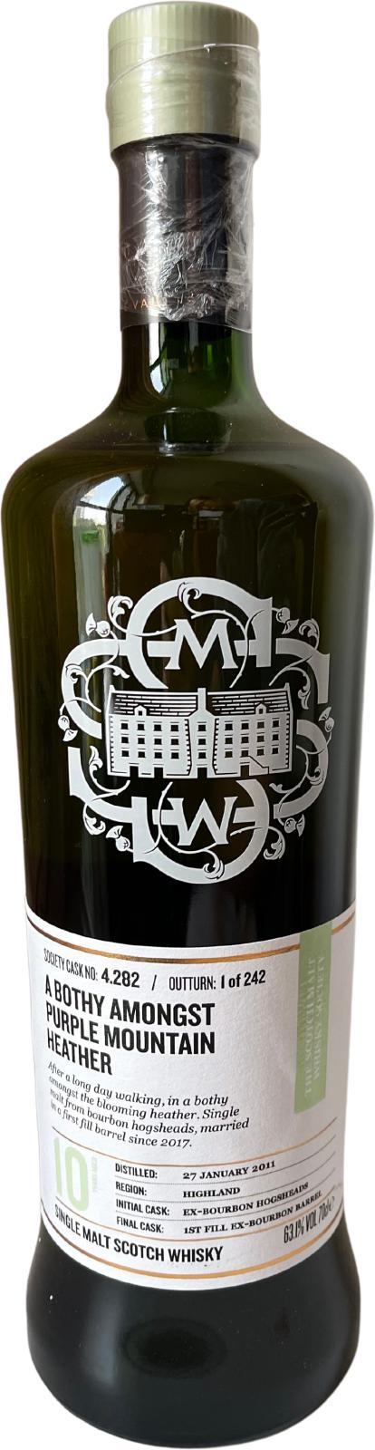 Highland Park 2011 SMWS 4.282 A bothy amongst purple mountain heather