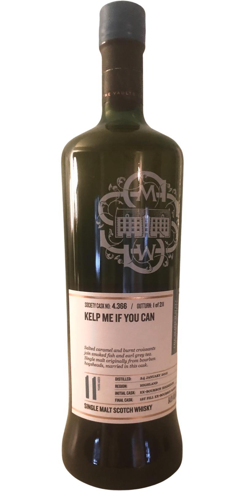 Highland Park 2012 SMWS 4.366 Kelp me if you can
