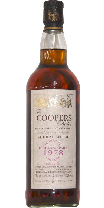 Highland Park 1978 VM The Cooper's Choice