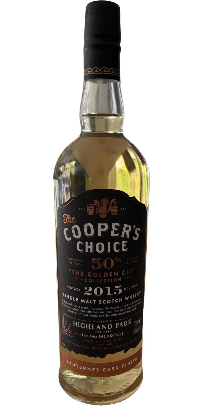 Highland Park 2015 VM The Cooper's Choice - The Golden Cut Collection
