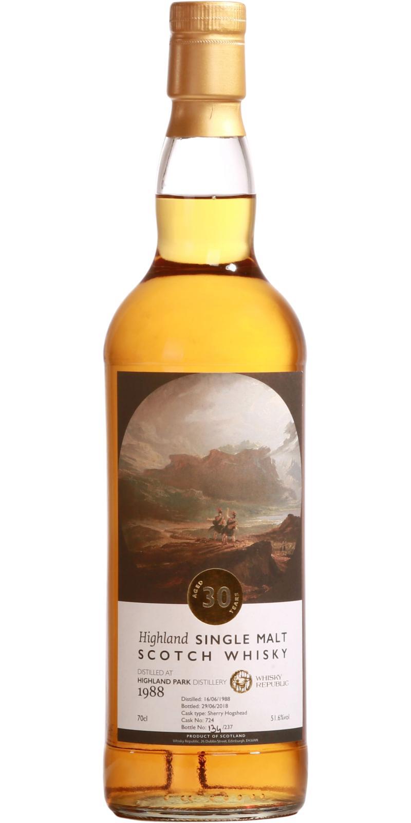 Highland Park 1988 WhRp Falling In Love With Scotland