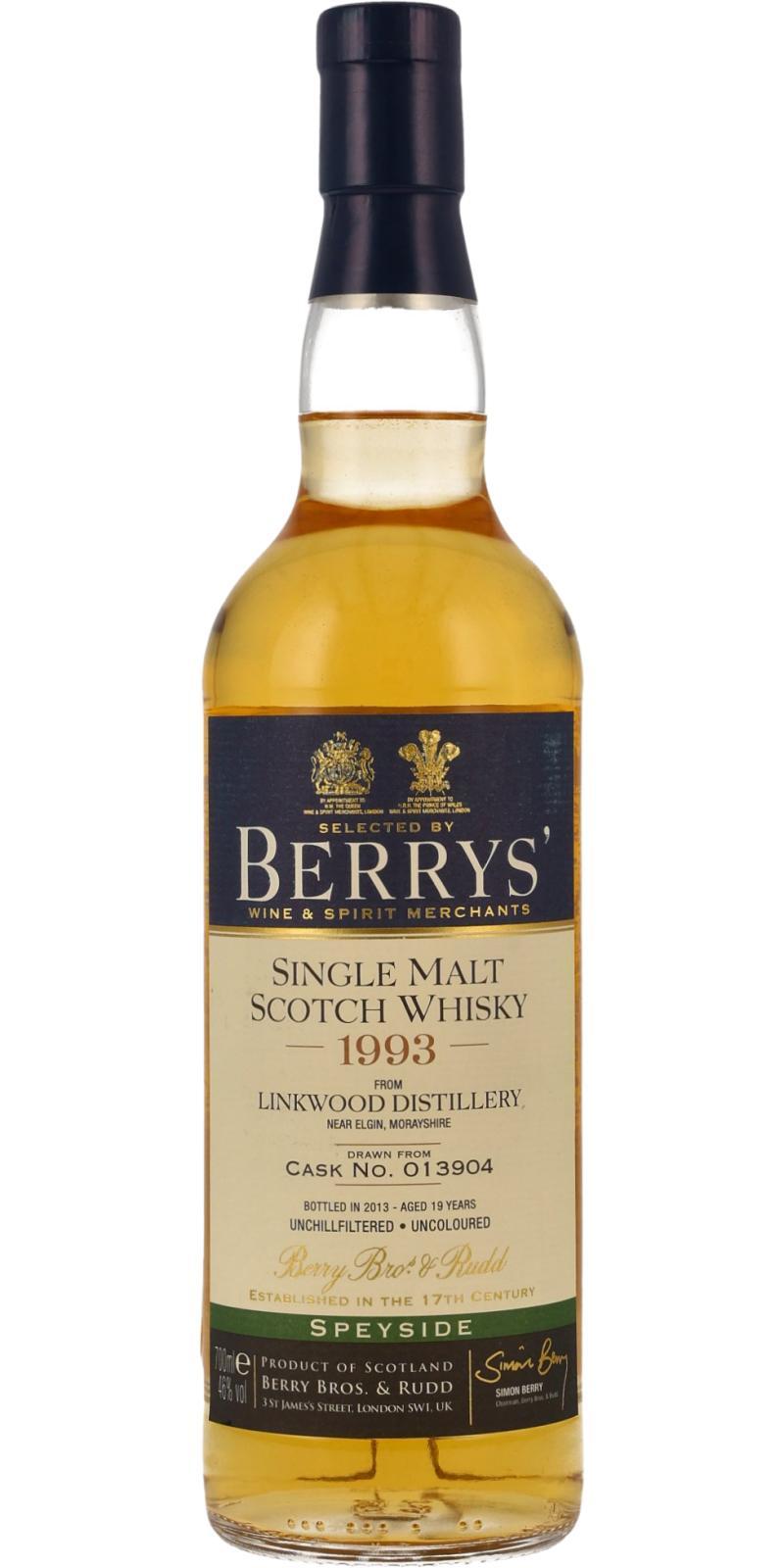 Linkwood 1993 BR Berrys'