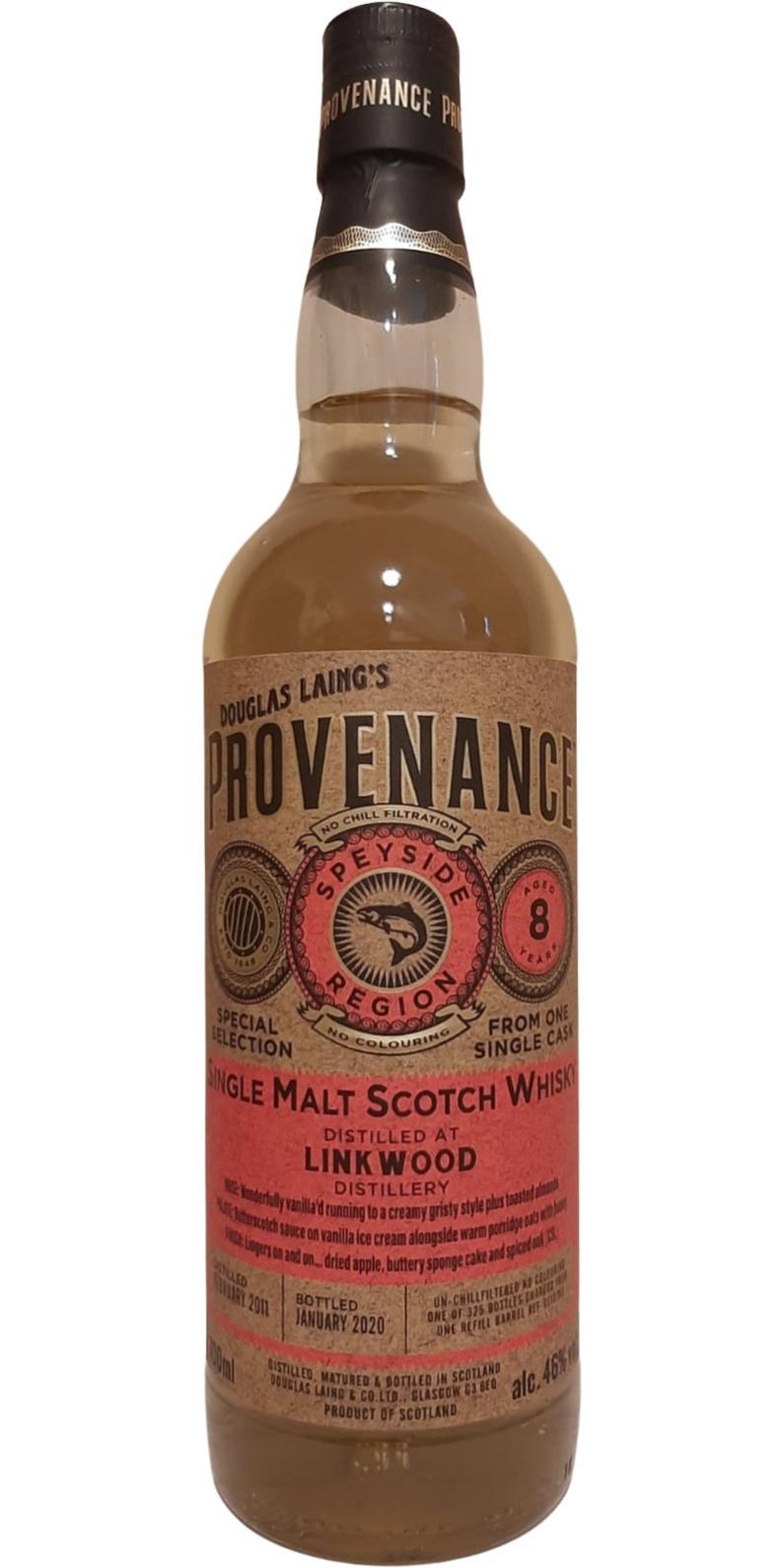 Linkwood 2011 DL Provenance