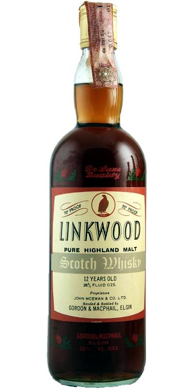 Linkwood 12-year-old GM Pure Highland Malt "De Luxe Quality"