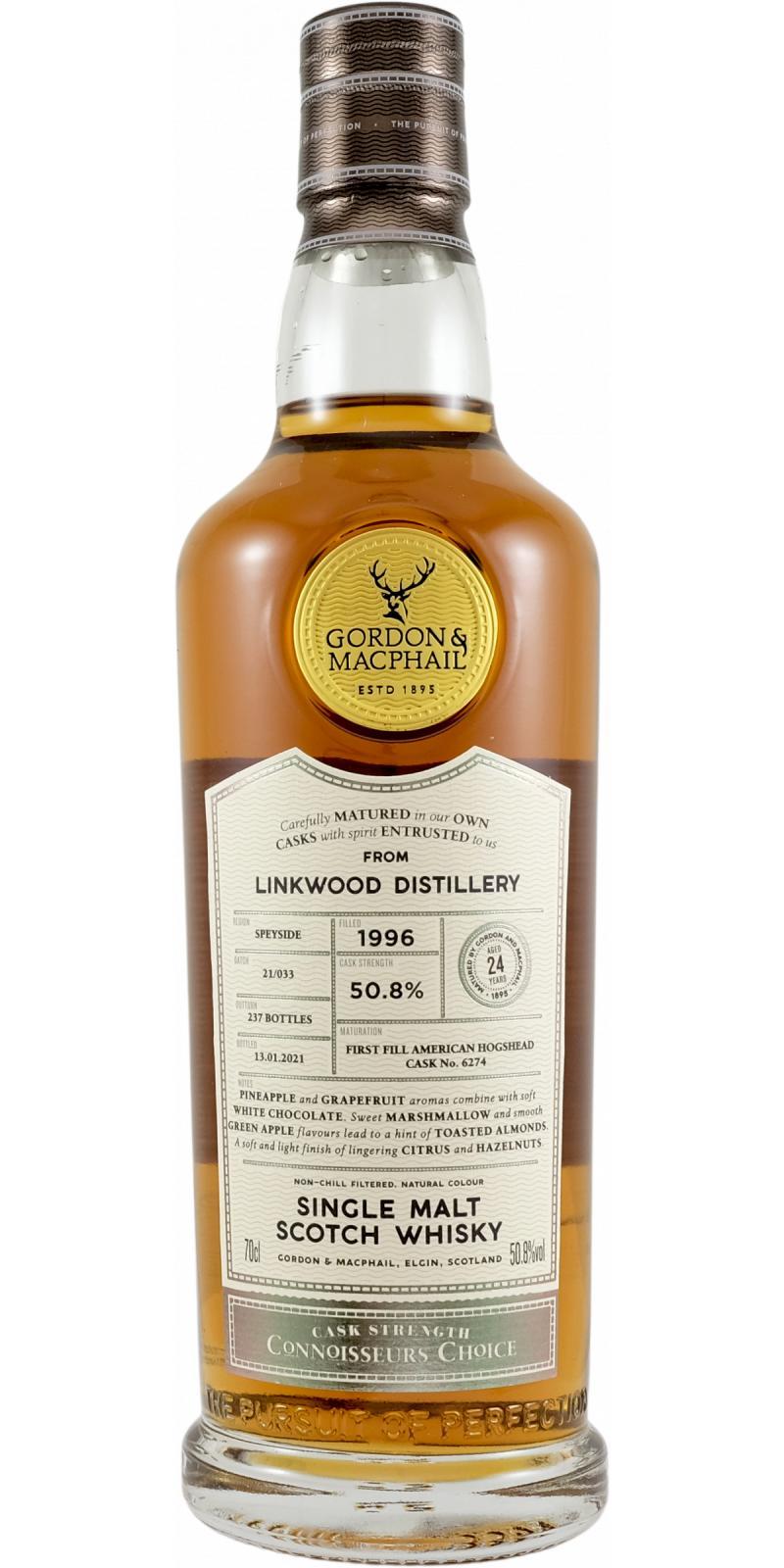 Linkwood 1996 GM Connoisseurs Choice - Cask Strength