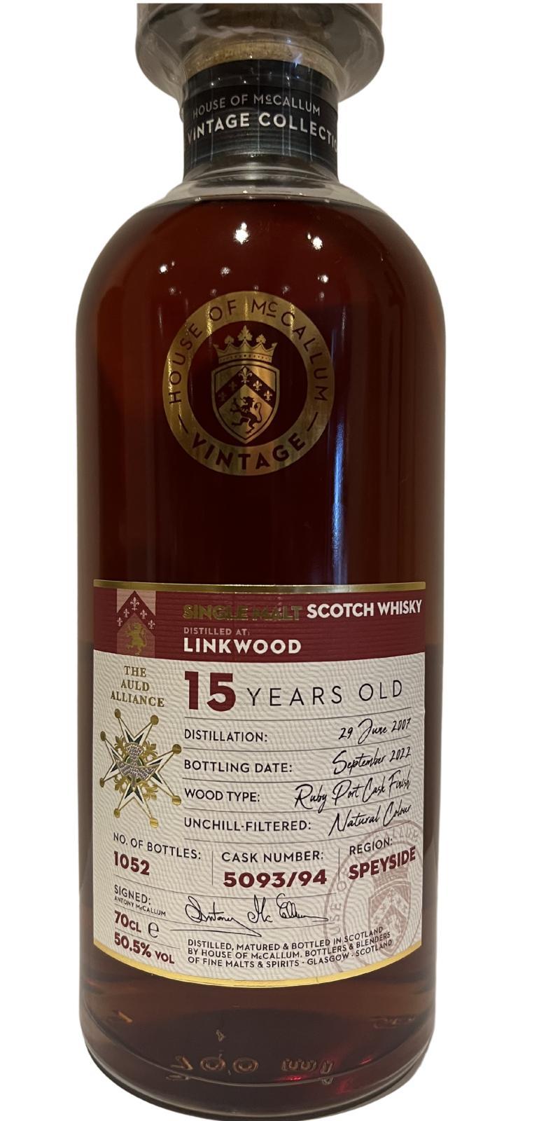 Linkwood 2007 HoMc The Vintage Collection